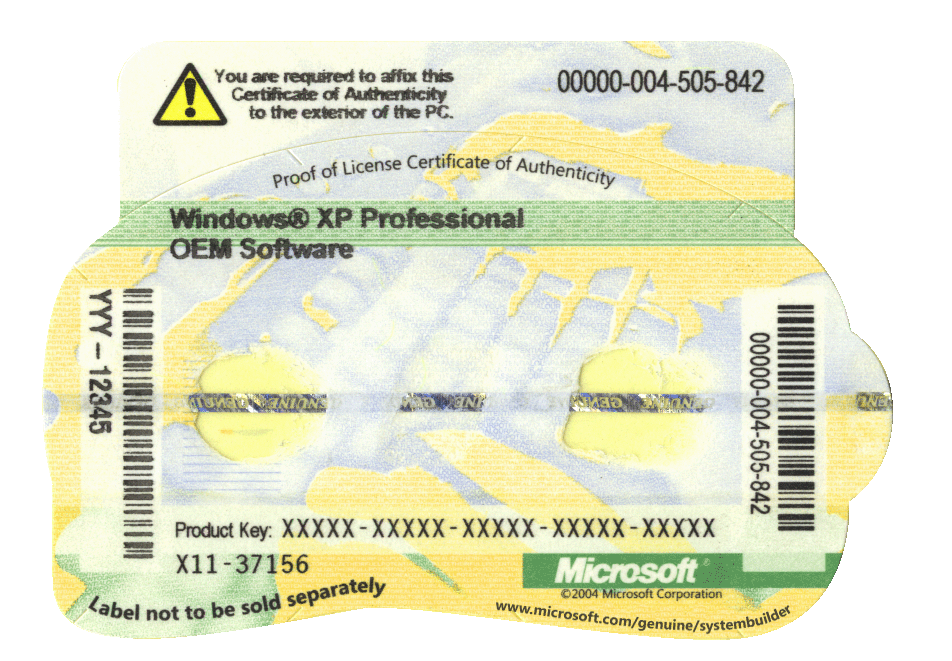 лицензионный ключ windows